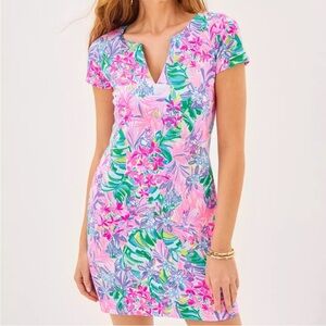 Lilly Pulitzer Disney Dreamin Sophiletta Short Sleeve Dress Size Small